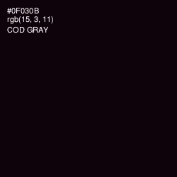 #0F030B - Cod Gray Color Image